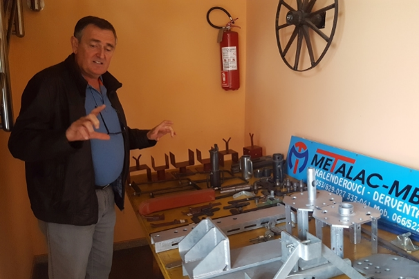 Company founder Slobodan Golub presenting company portfolio.